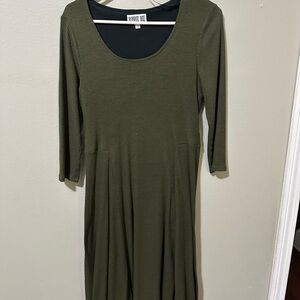 Robbie Bee Long Sleeve Olive Dress